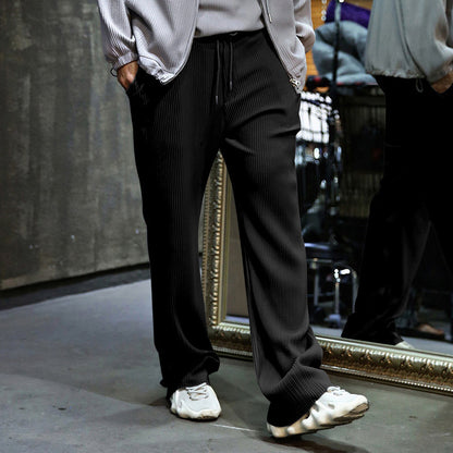 Casual pants for men with elastic waistband and side pockets Chic and Style
