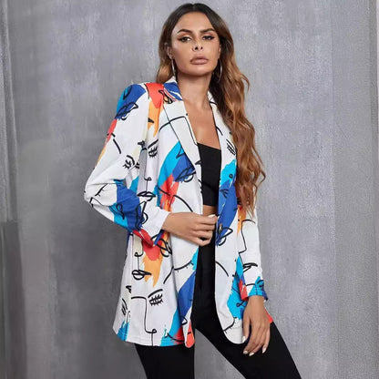 Blazer pour femmes avec imprimé artistique et coupe moderne Chic und Stil