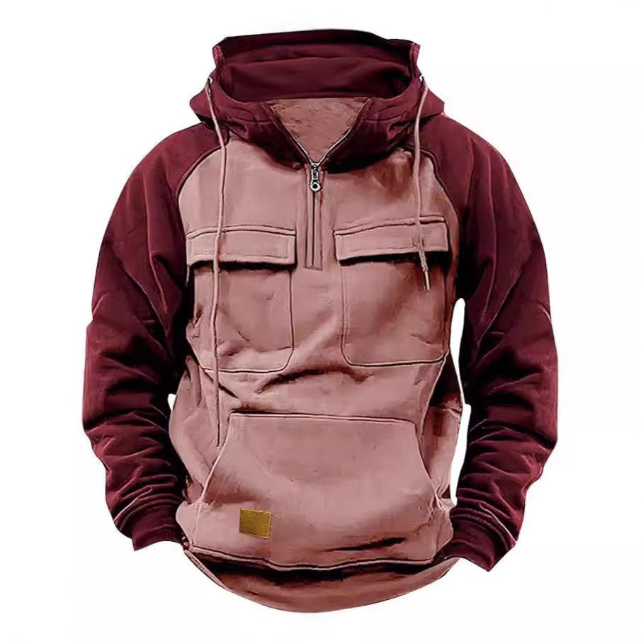 Functional hooded jacket for men with practical pockets Chic and Style