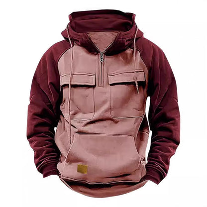 Functional hooded jacket for men with practical pockets Chic and Style