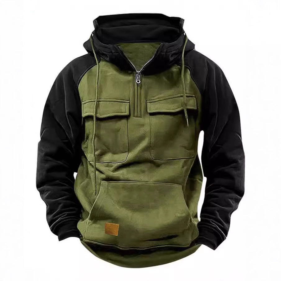 Functional hooded jacket for men with practical pockets Chic and Style