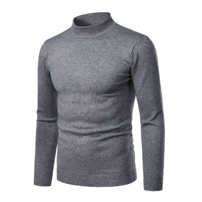 High-quality knitted turtleneck pullover for men with a fine texture Chic and Style