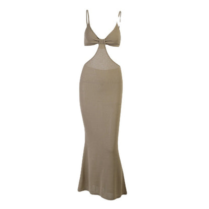Robe maxi à découpe pour femmes Chic und Stil 1751516020