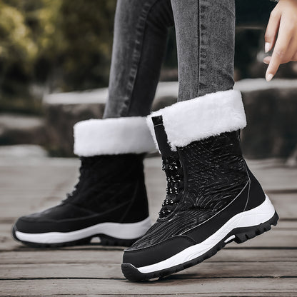 Bottes d'hiver pour femmes avec doublure chaude et semelle antidérapante Chic und Stil