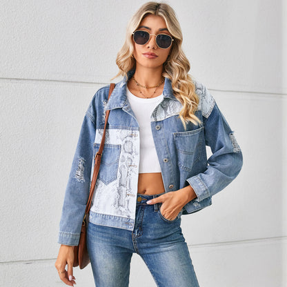 Veste en jean pour femmes avec un mélange moderne d'accents classiques et tendance Chic und Stil