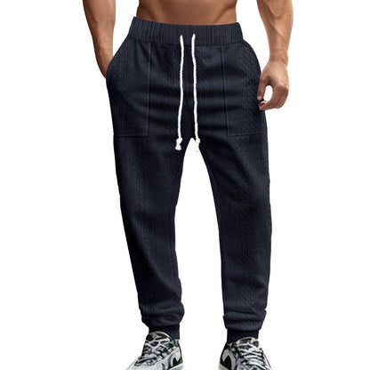 Men's leisure pants with a structured design and practical side pockets Chic and Style