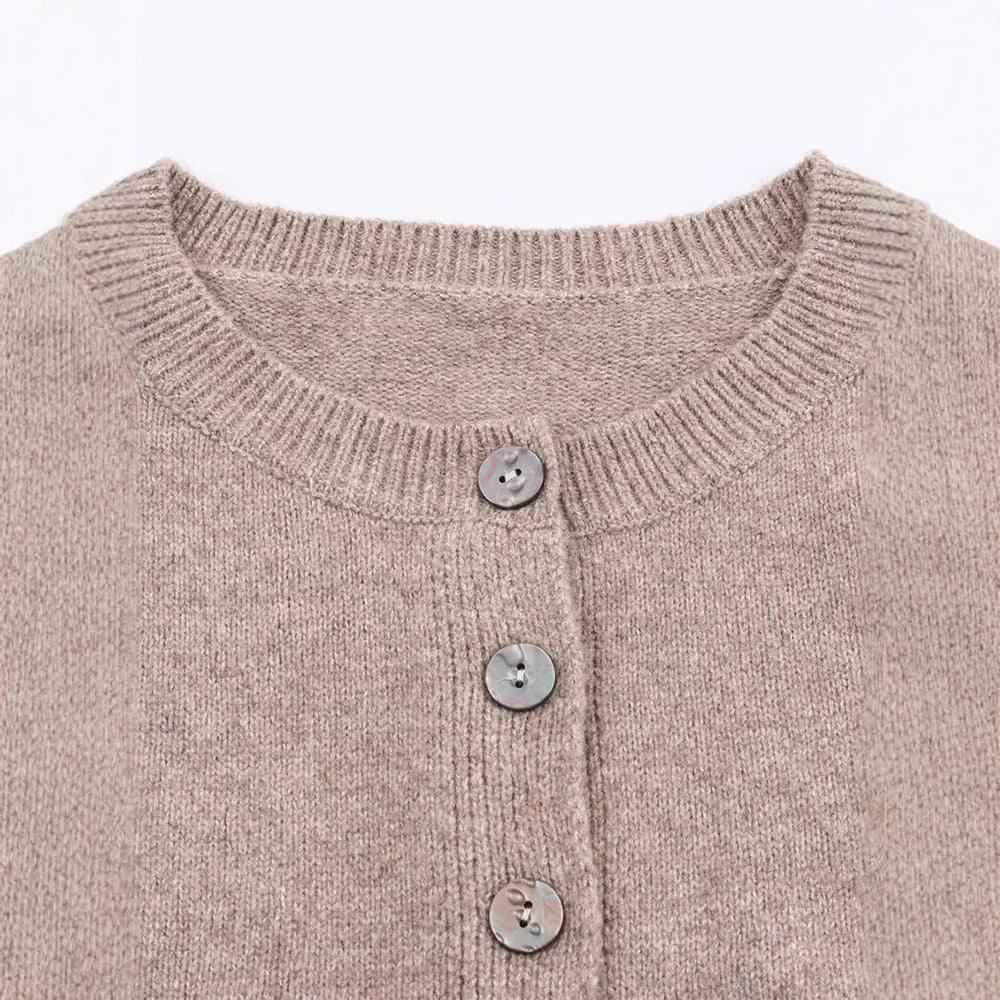 Dames gilet chaud avec boutons décoratifs Chic und Stil