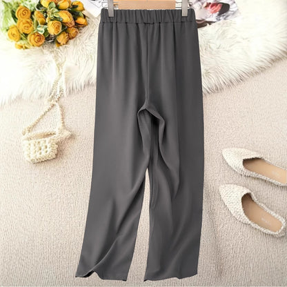 Women Elegant Wide Pleated Pants Chic and Style