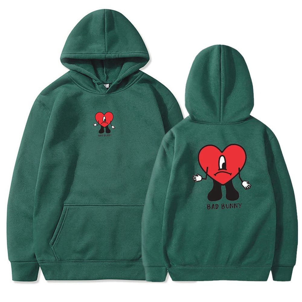 Pull à capuche pour femmes avec motif cœur créatif Chic und Stil