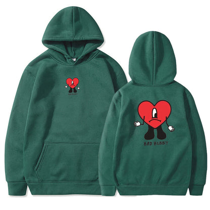 Pull à capuche pour femmes avec motif cœur créatif Chic und Stil