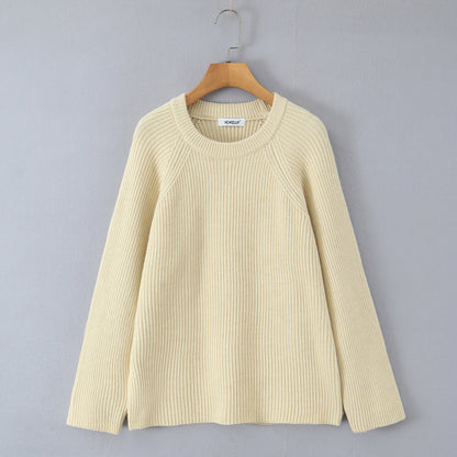 Pull structuré douillet pour femmes avec col rond Chic und Stil
