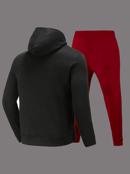 Women's hoodie and jogger pants set with creative print Chic and Style