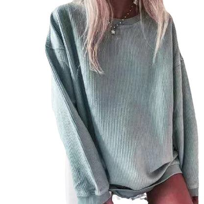 Pull en rib jersey décontracté pour dames avec coupe ample Chic und Stil