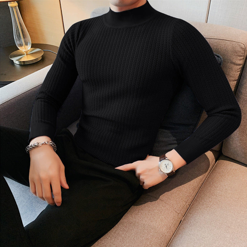 Dames Chemisier élégant à manches longues en tissu texturé et col montant Chic und Stil