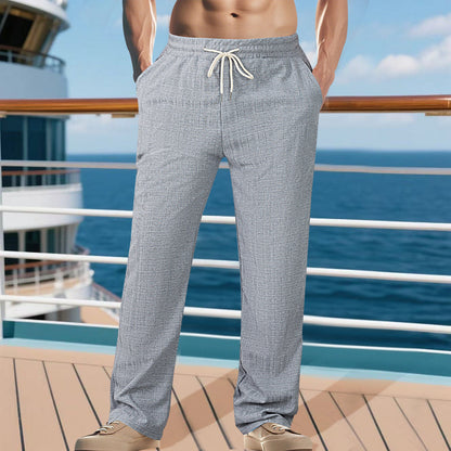 Casual men's pants with adjustable waist and breathable materials Chic and Style