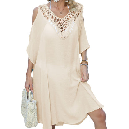 Robe de plage en crochet léger pour femmes Chic und Stil