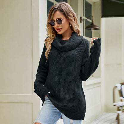 Casual pullover for women with oversize collar Chic and Style