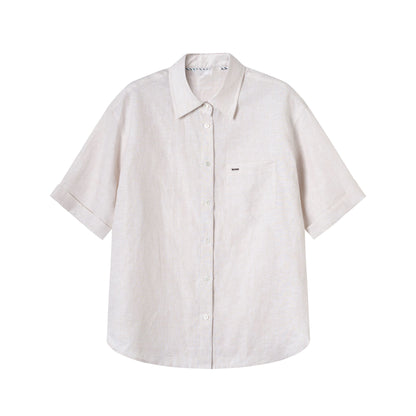 Chemise boutonnée décontractée à manches courtes pour femmes Chic und Stil