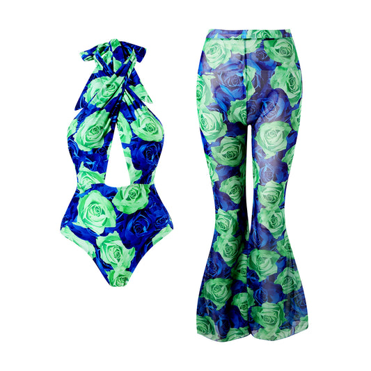 Maillot de bain femme avec jupe enroulée florale Chic und Stil