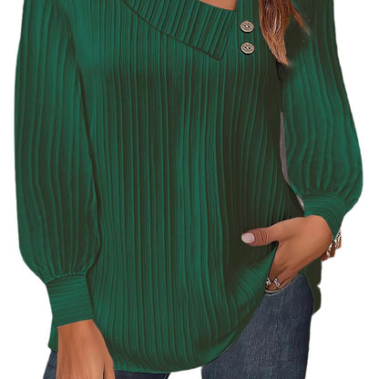 Dames Haut élégant et moderne avec décolleté asymétrique Chic und Stil