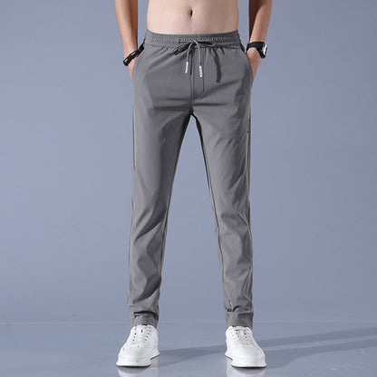 Men's sports pants with adjustable drawstring and zippered pockets on the sides Chic and Style