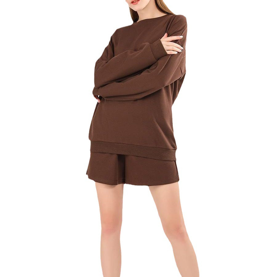 Dames ensemble décontracté de sweat-shirt et de shorts Chic und Stil