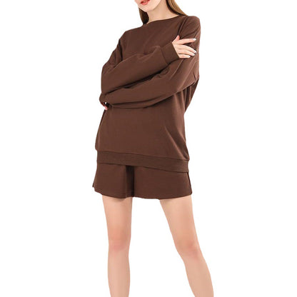 Dames ensemble décontracté de sweat-shirt et de shorts Chic und Stil
