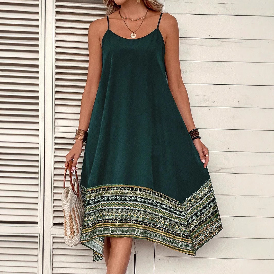 Robe d'été sans manches inspirée du style bohémien Chic und Stil