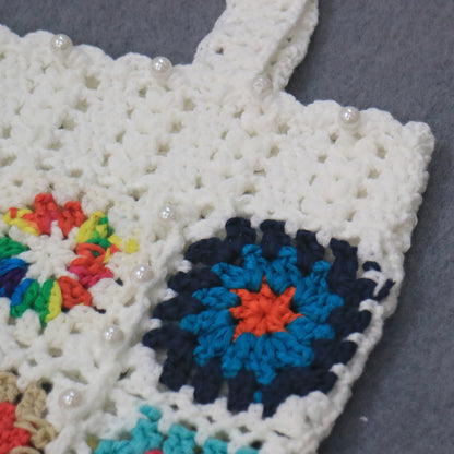 Sac fourre-tout en crochet fait à la main pour femmes Chic und Stil