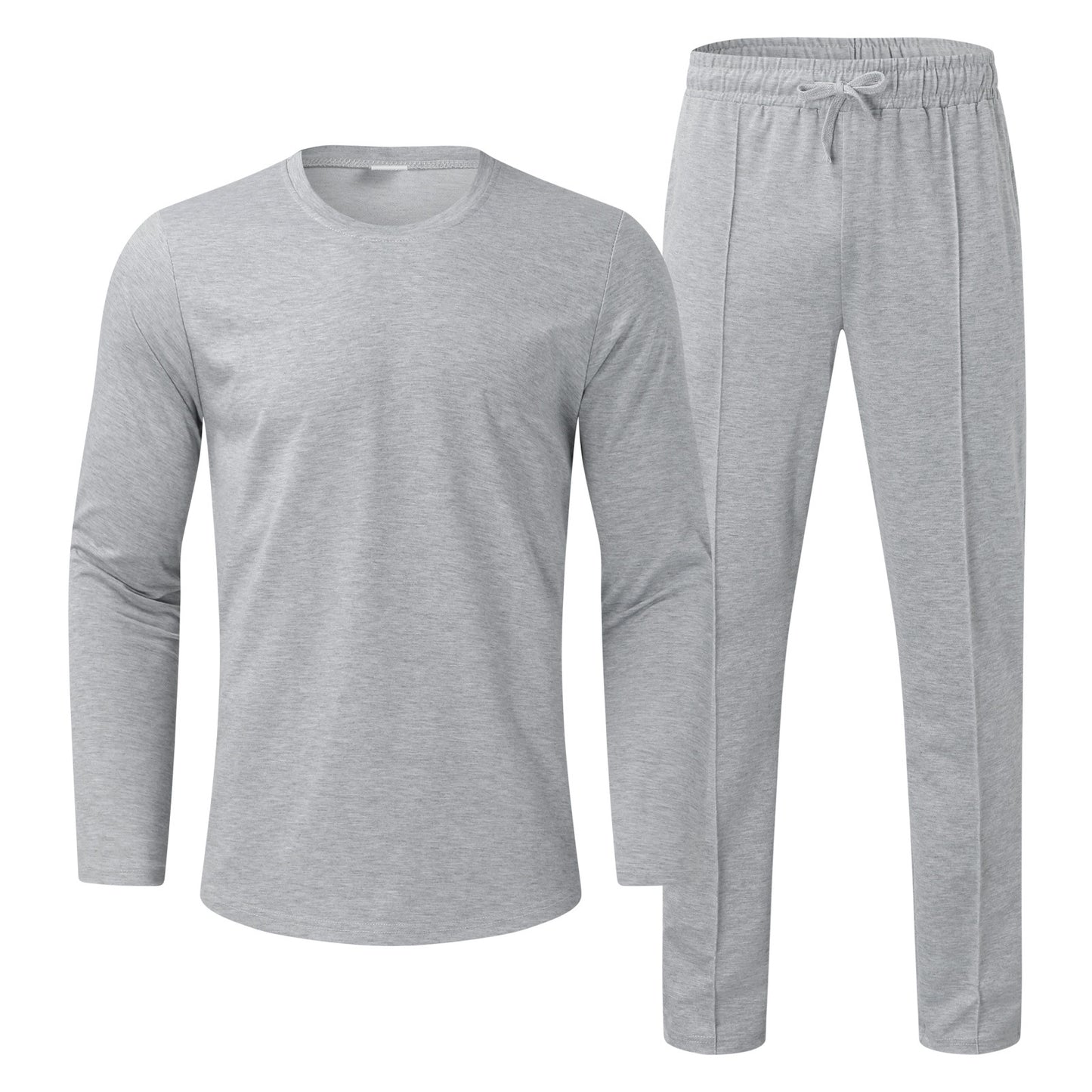 Men Long Sleeve Functional T-Shirt and Comfortable Jogging Pants Chic and Style