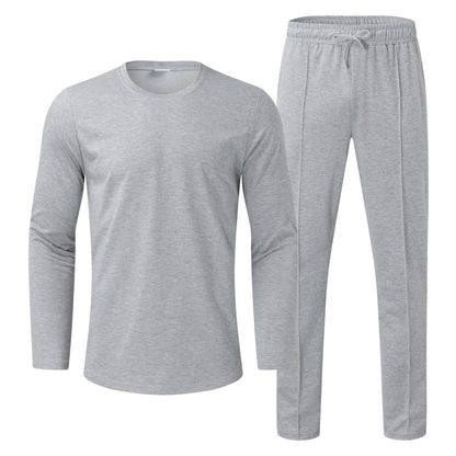 Men Long Sleeve Functional T-Shirt and Comfortable Jogging Pants Chic and Style