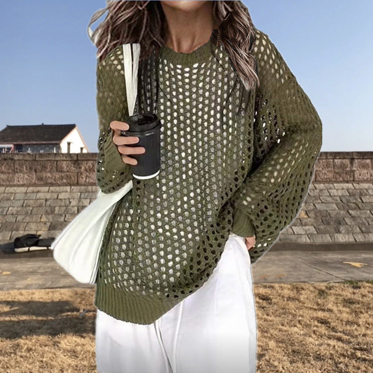 Pull en tricot léger pour femmes avec une structure en maille tendance Chic und Stil