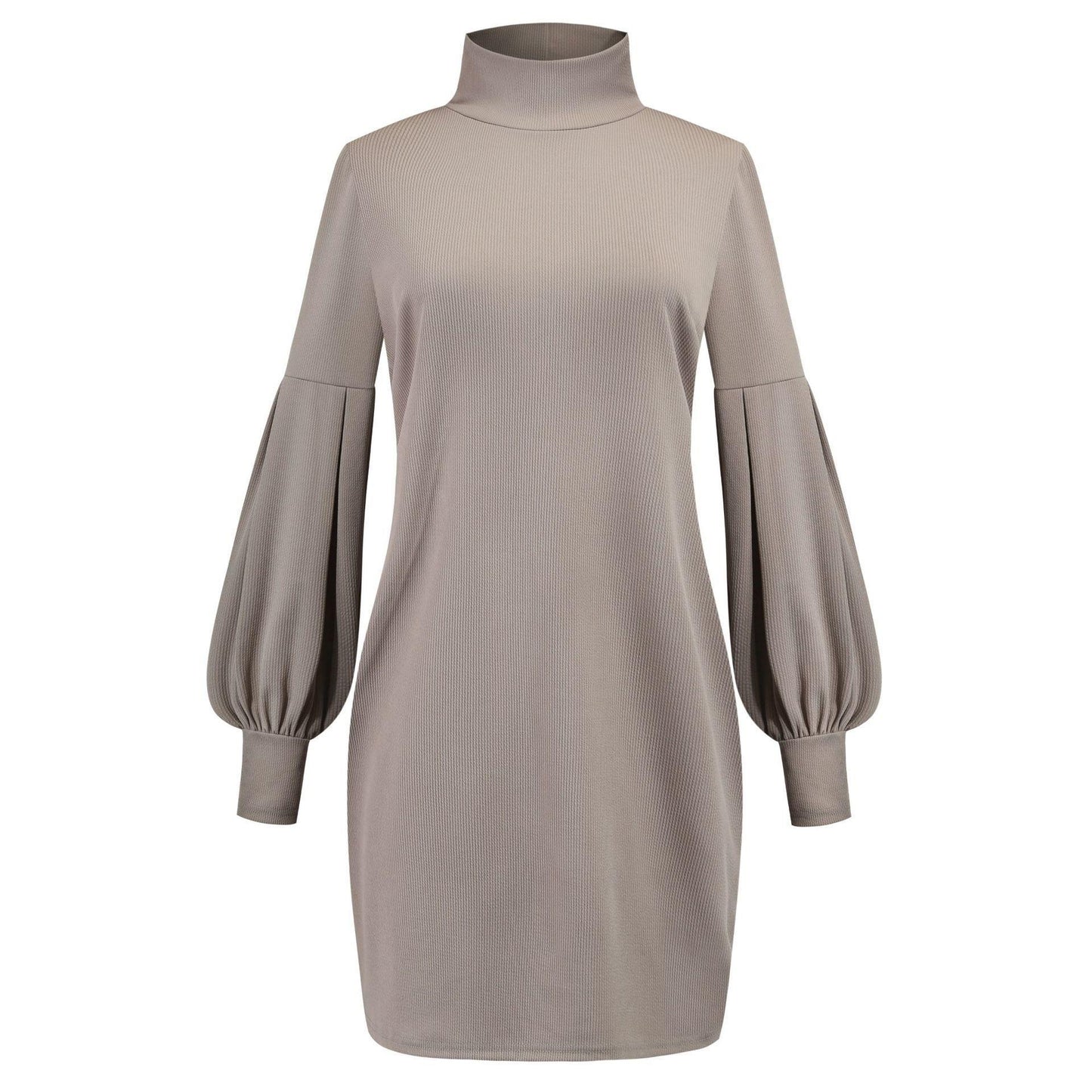 Robes pour femmes avec col haut et manches volumineuses Chic und Stil