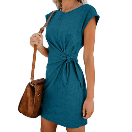 Robe Mini à Front Nœud Chic und Stil Femme