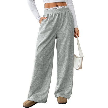 Women Comfortable and Casual Long Pants with Elastic Waist Chic and Style