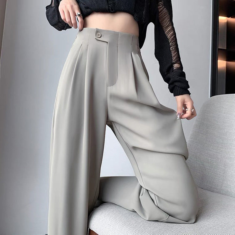 High-waisted pleated pants for women Chic und Stil