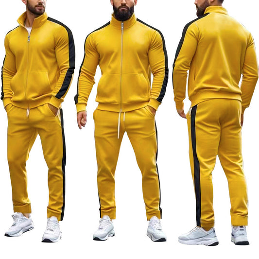 Costume de loisirs sportif pour hommes avec col haut et poches zippées pratiques Chic und Stil