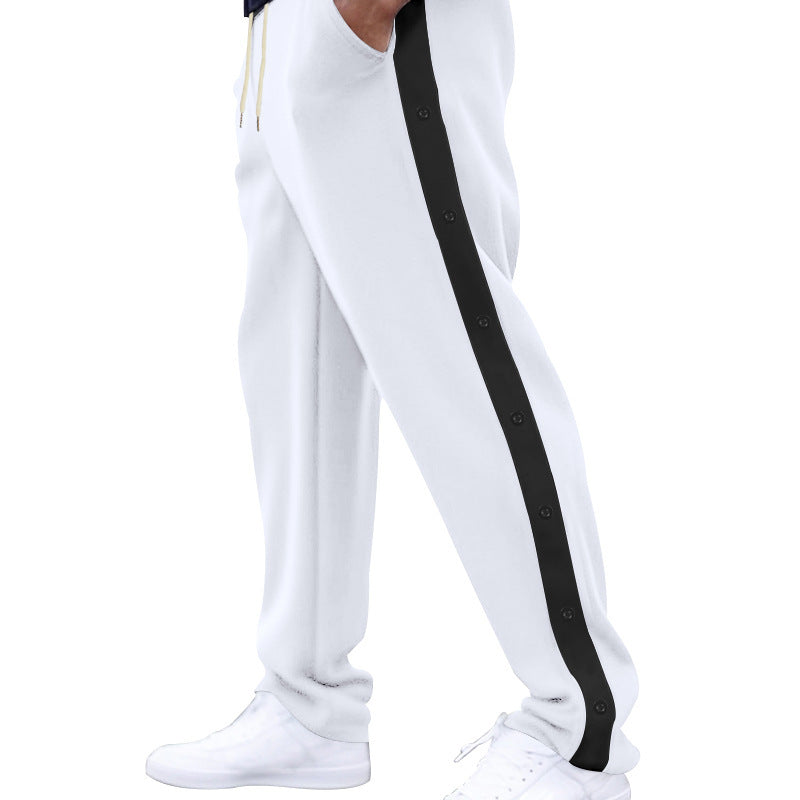 Sport leisure pants for women with snap buttons on the sides Chic und Stil