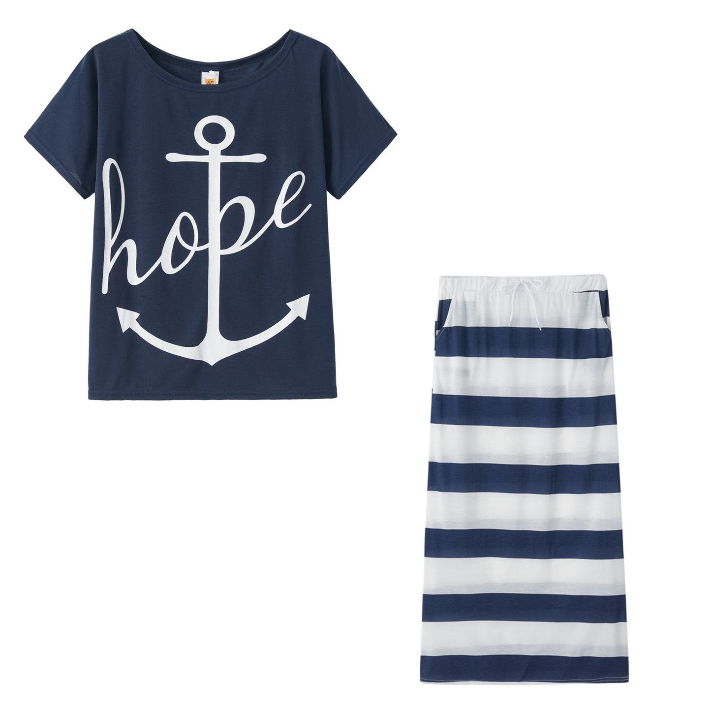 Robe décontractée off-shoulder pour femmes avec design rayé Chic und Stil