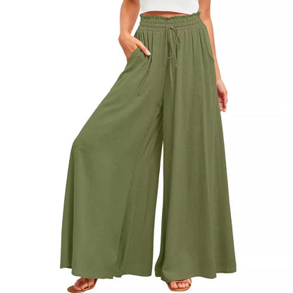 Jupe maxi légère pour femmes avec ceinture élastique ajustée et poches latérales pratiques Chic und Stil