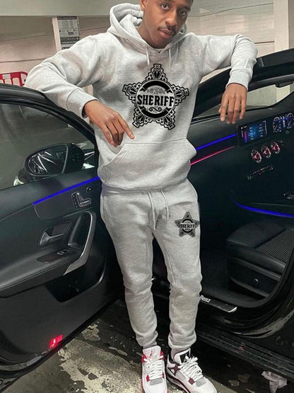 Hoodie and jogger pants set for women with a unique sheriff design Chic und Stil