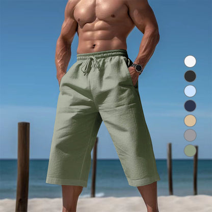 Shorts de plage décontractés pour hommes avec taille élastique et poches latérales pratiques Chic und Stil