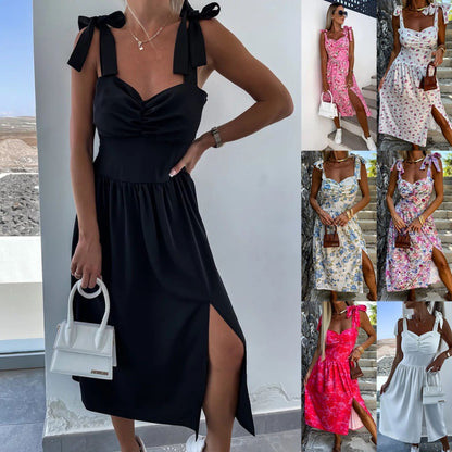 Femme Robe élégante sans manches avec détail nœud Chic und Stil