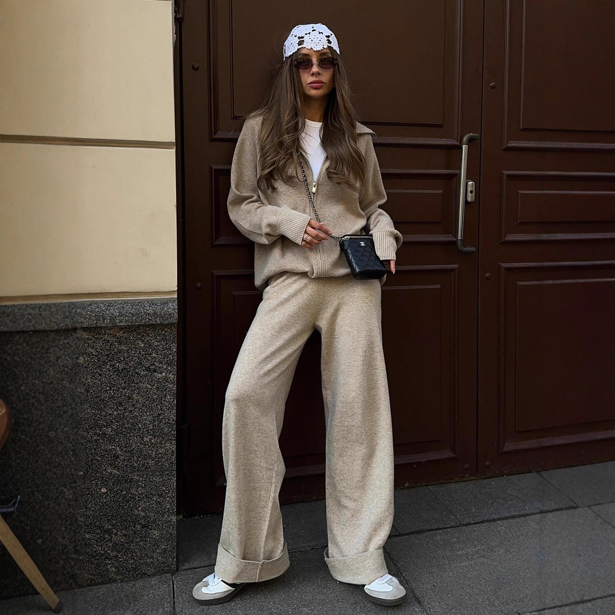 Dames ensemble en polar confortable Chic und Stil