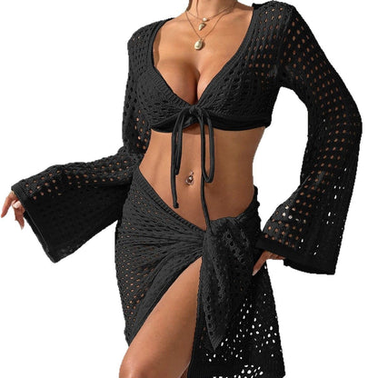 Dames Croche Plage Couverture Kimono Chic und Stil