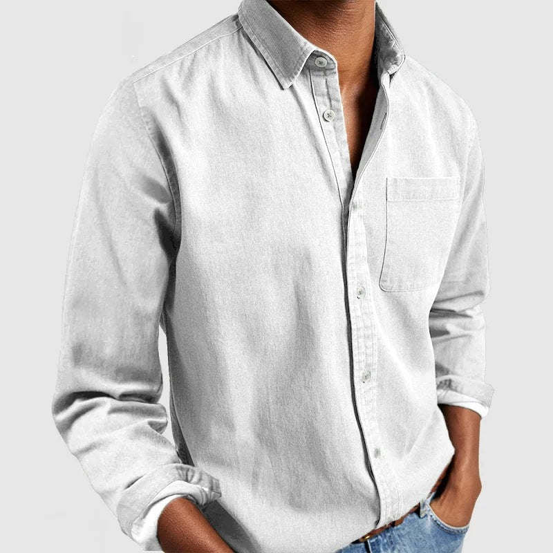 Chemise décontractée pour hommes en tissu coton léger Chic und Stil
