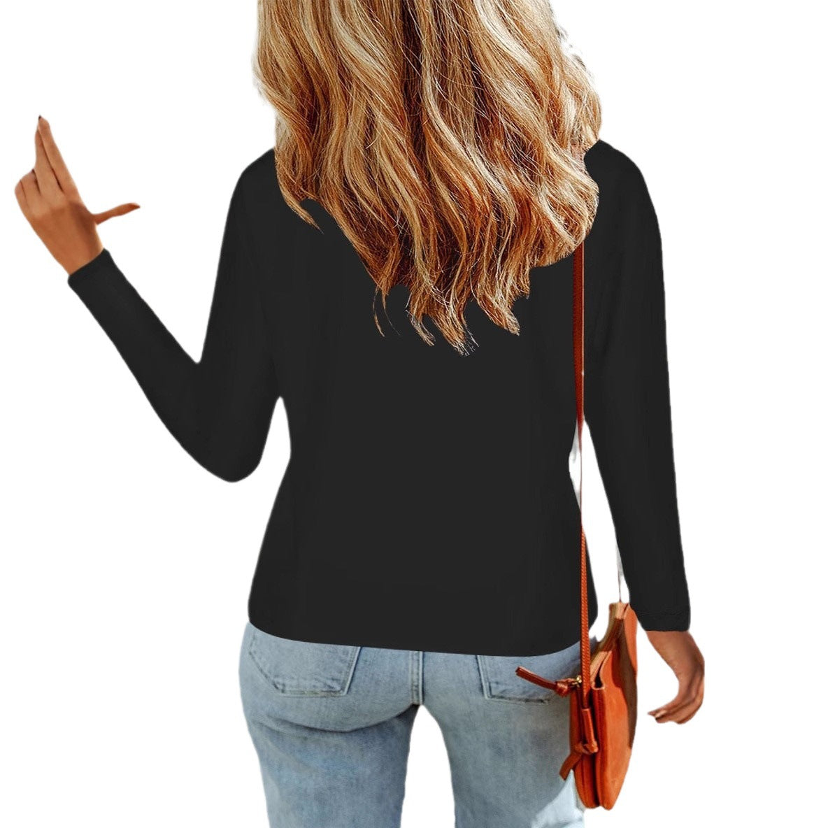 Dames Haut stylée avec décolleté en V et poches pratiques Chic und Stil