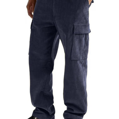 Men's cargo pants with elastic waistband and practical side pockets Chic and Style