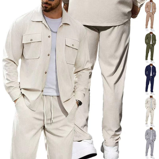 Costume de loisirs pour hommes moderne avec poches pratiques et taille élastique Chic und Stil