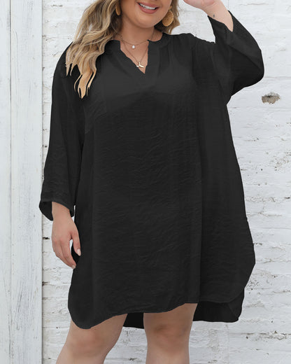 Femmes Robe Tunique de Plage Légère Chic und Stil
